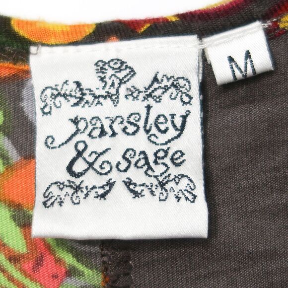 Parsley & Sage Womens Mini Dress Size Medium Multicolor Art to Wear Artsy 90s - Picture 3 of 7